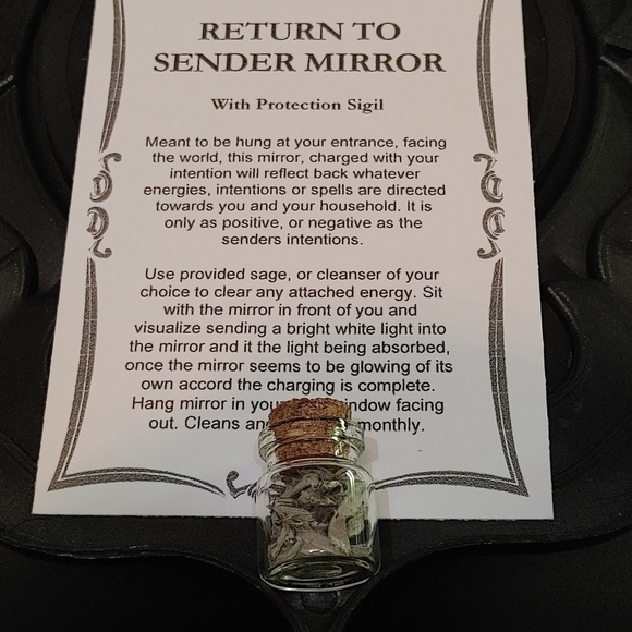 PROTECTION Mirror with Sigil - Picture 8 of 16